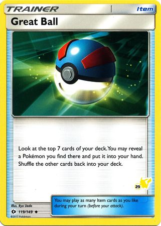 Great Ball (119/149) (Pikachu Stamp #29) [Battle Academy 2020] | Arkham Games and Comics