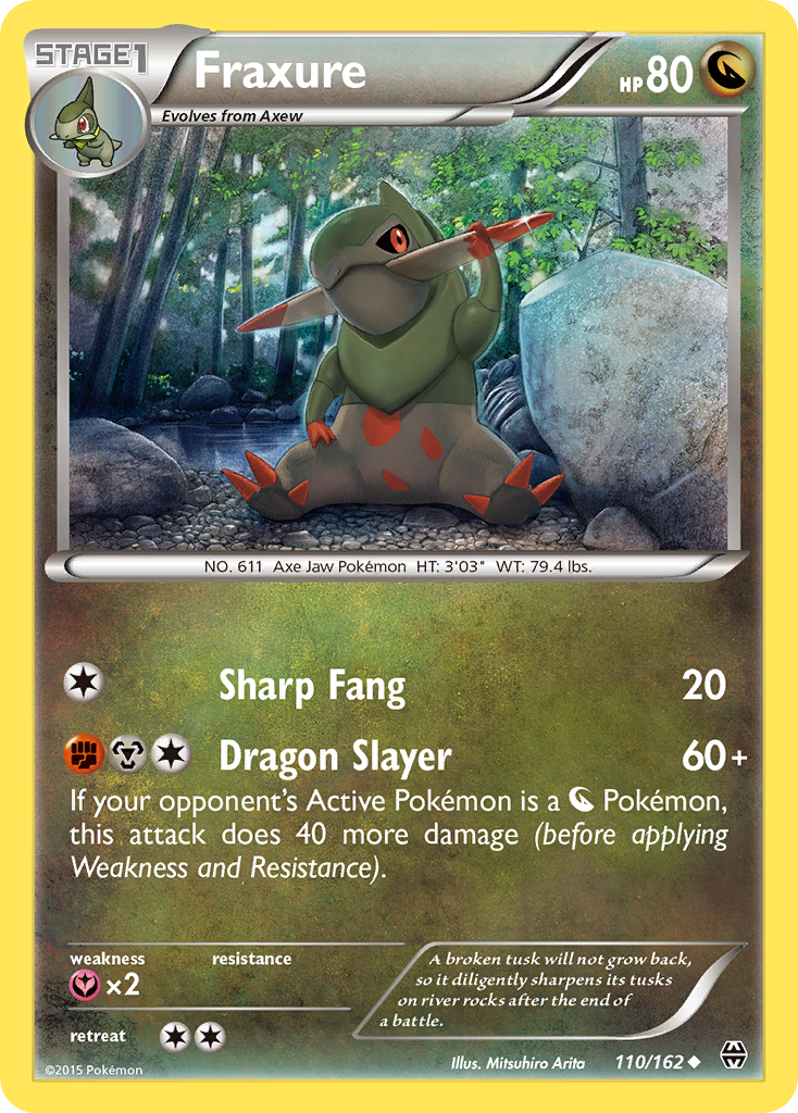 Fraxure (110/162) [XY: BREAKthrough] | Arkham Games and Comics