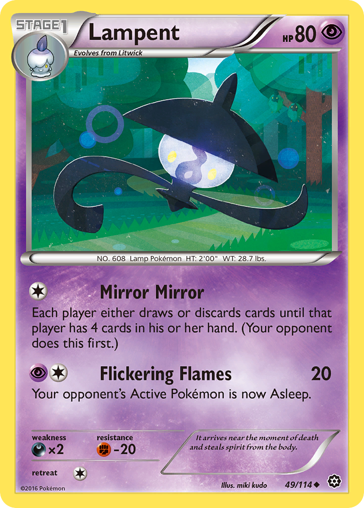 Lampent (49/114) [XY: Steam Siege] | Arkham Games and Comics