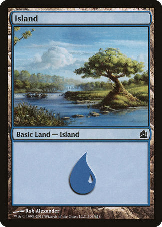 Island (303) [Commander 2011] | Arkham Games and Comics