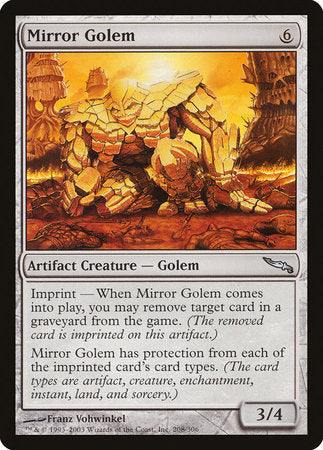 Mirror Golem [Mirrodin] | Arkham Games and Comics
