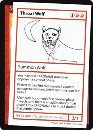 Throat Wolf (2021 Edition) [Mystery Booster Playtest Cards] | Arkham Games and Comics