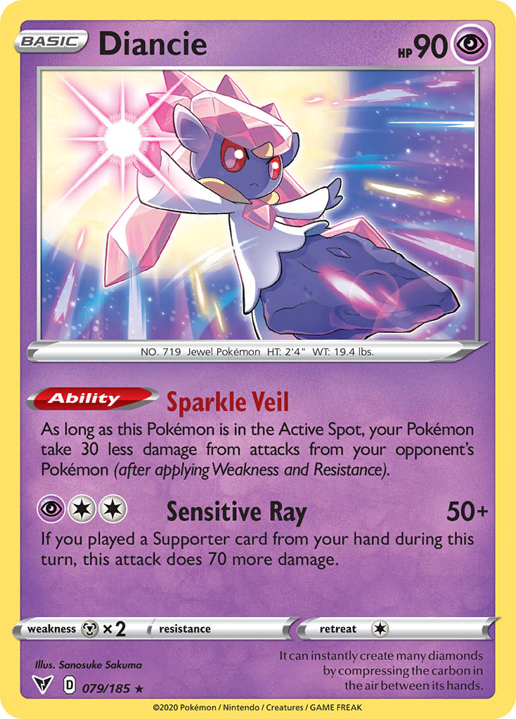 Diancie (079/185) [Sword & Shield: Vivid Voltage] | Arkham Games and Comics