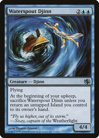 Waterspout Djinn [Duel Decks: Jace vs. Chandra] | Arkham Games and Comics