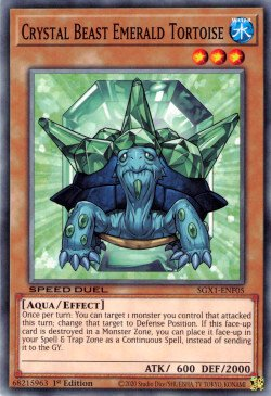 Crystal Beast Emerald Tortoise [SGX1-ENF05] Common | Arkham Games and Comics