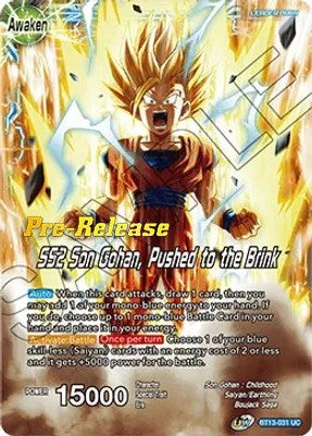 Son Gohan // SS2 Son Gohan, Pushed to the Brink (BT13-031) [Supreme Rivalry Prerelease Promos] | Arkham Games and Comics