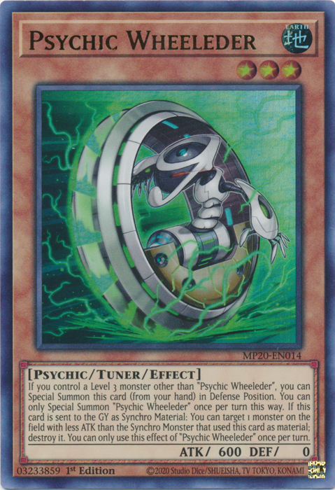 Psychic Wheeleder [MP20-EN014] Ultra Rare | Arkham Games and Comics