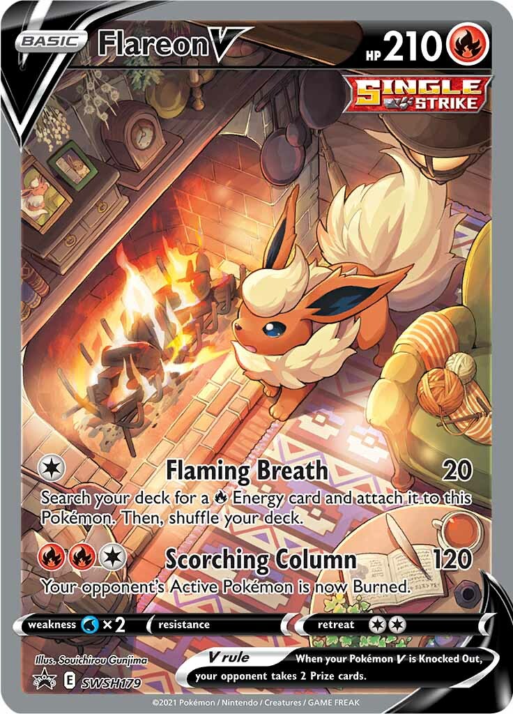 Flareon V (SWSH179) [Sword & Shield: Black Star Promos] | Arkham Games and Comics