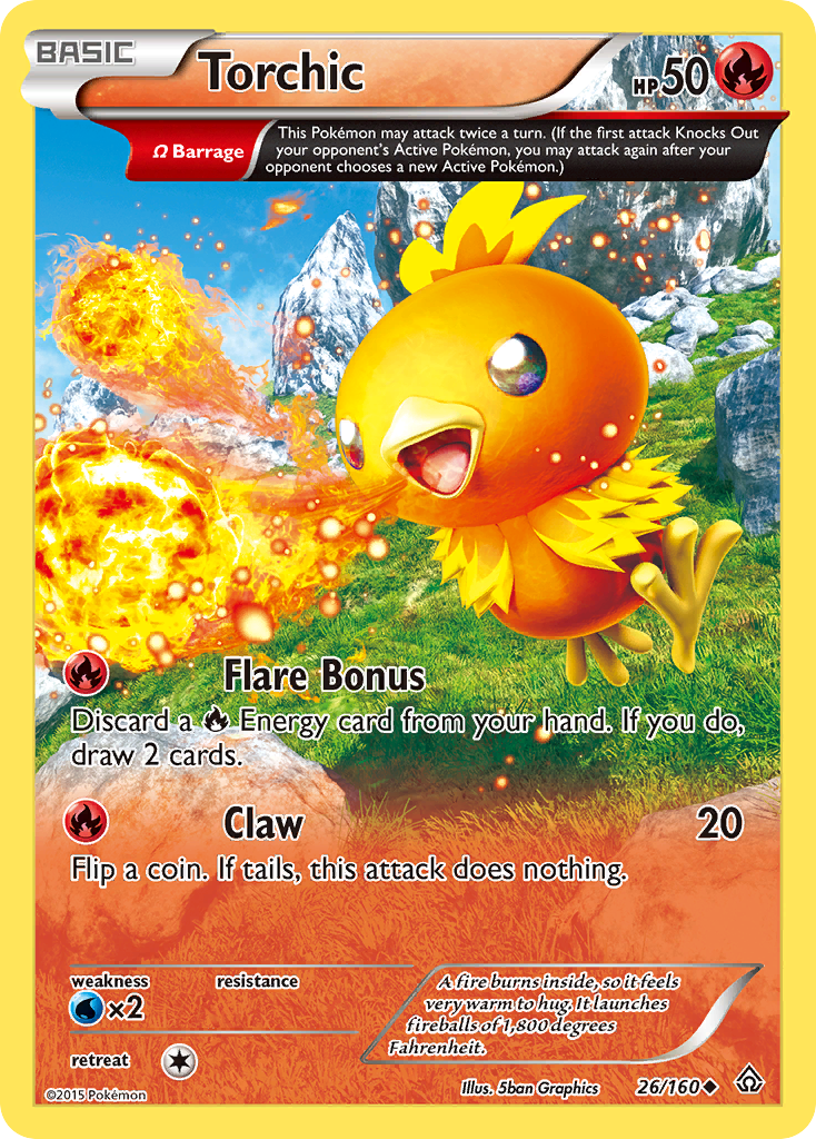 Torchic (26/160) [XY: Primal Clash] | Arkham Games and Comics