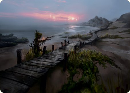 Deserted Beach Art Card [Innistrad: Midnight Hunt Art Series] | Arkham Games and Comics