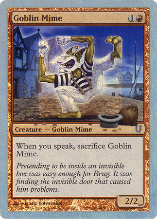 Goblin Mime (Alternate Foil) [Unhinged] | Arkham Games and Comics