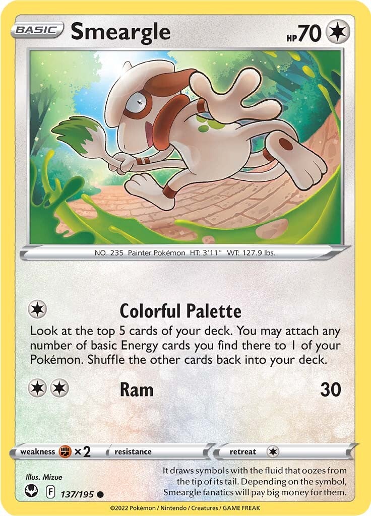 Smeargle (137/195) [Sword & Shield: Silver Tempest] | Arkham Games and Comics