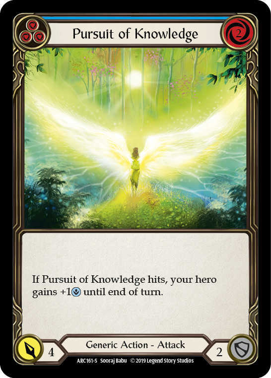 Pursuit of Knowledge [ARC161-S] (Arcane Rising)  1st Edition Rainbow Foil | Arkham Games and Comics