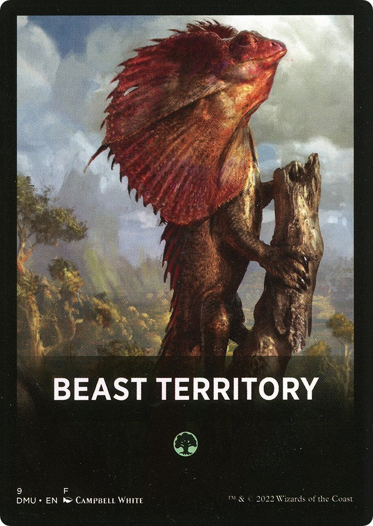 Beast Territory Theme Card [Dominaria United Tokens] | Arkham Games and Comics