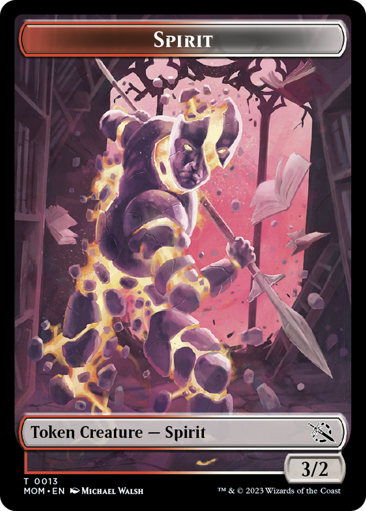 Spirit Token (13) [March of the Machine Tokens] | Arkham Games and Comics