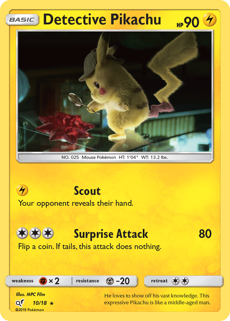 Detective Pikachu (10/18) [Sun & Moon: Detective Pikachu] | Arkham Games and Comics
