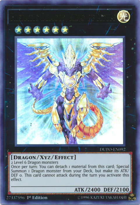 Hieratic Dragon King of Atum [DUPO-EN092] Ultra Rare | Arkham Games and Comics