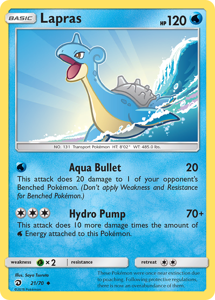 Lapras (21/70) [Sun & Moon: Dragon Majesty] | Arkham Games and Comics