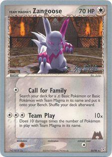 Team Magma's Zangoose (23/95) (Magma Spirit - Tsuguyoshi Yamato) [World Championships 2004] | Arkham Games and Comics