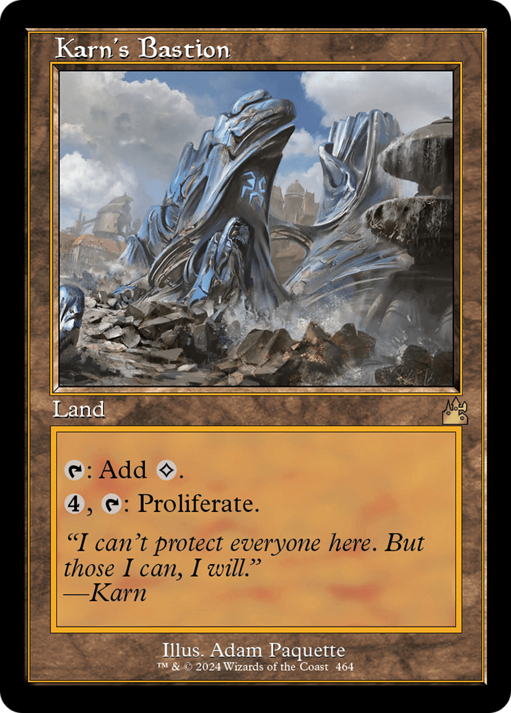 Karn's Bastion (Retro Frame) [Ravnica Remastered] | Arkham Games and Comics