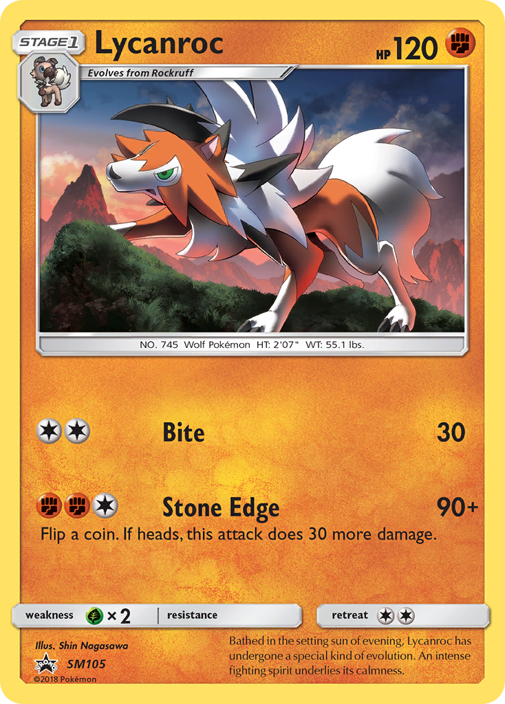 Lycanroc (SM105) [Sun & Moon: Black Star Promos] | Arkham Games and Comics