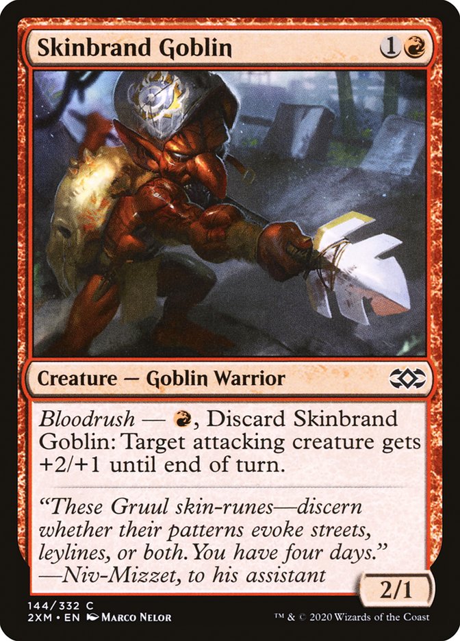 Skinbrand Goblin [Double Masters] | Arkham Games and Comics