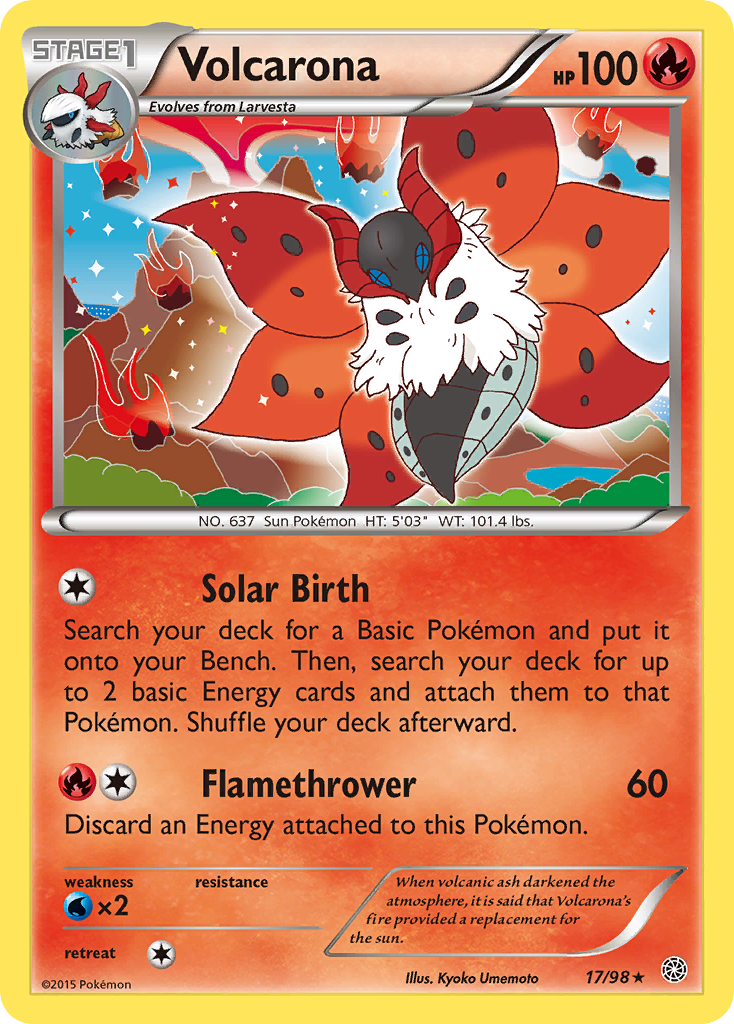 Volcarona (17/98) [XY: Ancient Origins] | Arkham Games and Comics