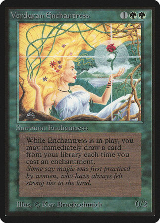 Verduran Enchantress [Limited Edition Beta] | Arkham Games and Comics