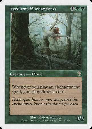 Verduran Enchantress [Seventh Edition] | Arkham Games and Comics