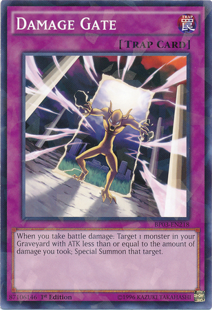 Damage Gate [BP03-EN218] Shatterfoil Rare | Arkham Games and Comics