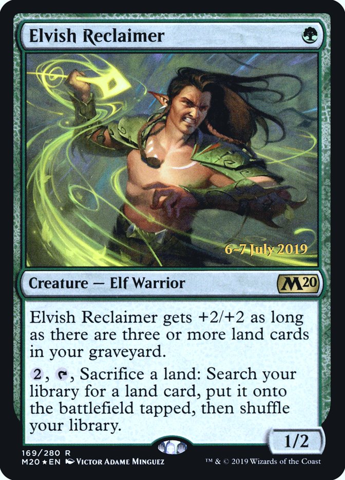 Elvish Reclaimer  [Core Set 2020 Prerelease Promos] | Arkham Games and Comics