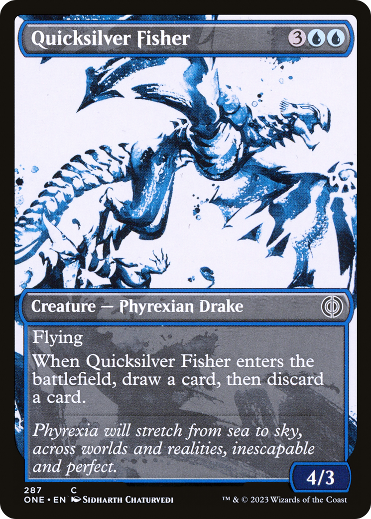 Quicksilver Fisher (Showcase Ichor) [Phyrexia: All Will Be One] | Arkham Games and Comics