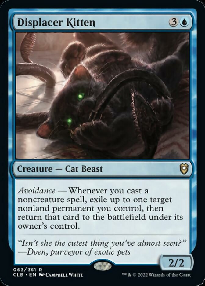 Displacer Kitten [Commander Legends: Battle for Baldur's Gate] | Arkham Games and Comics