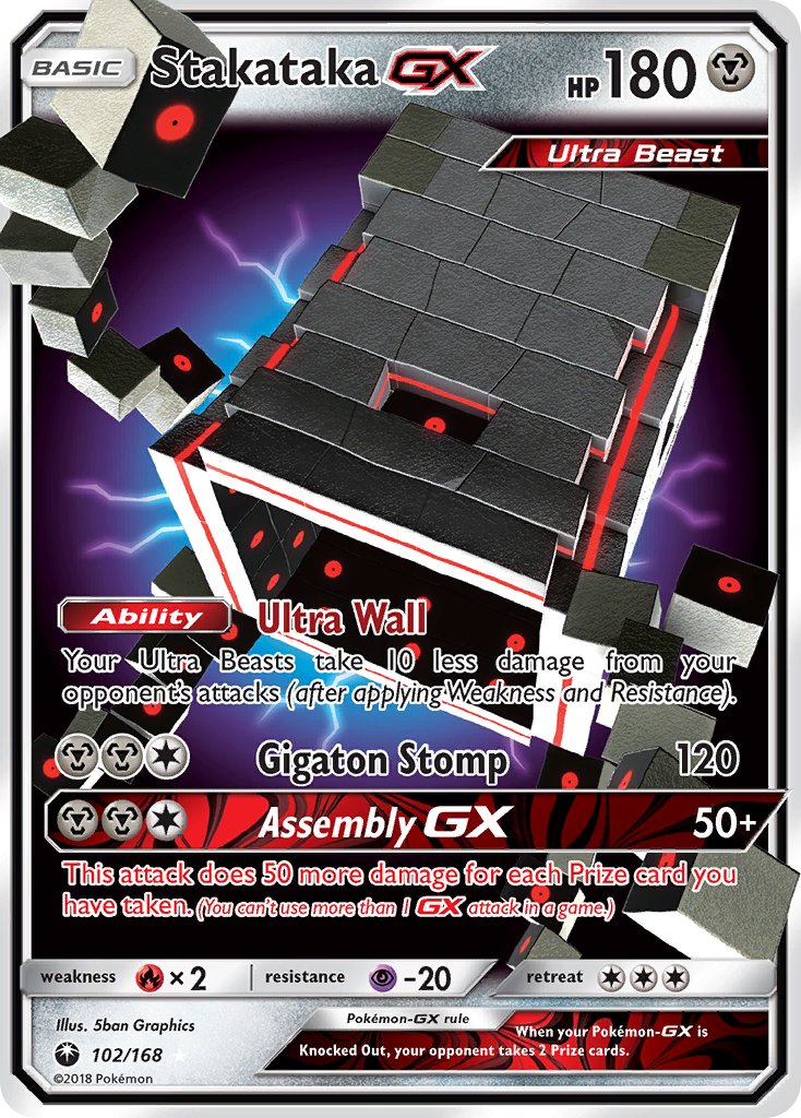 Stakataka GX (102/168) [Sun & Moon: Celestial Storm] | Arkham Games and Comics