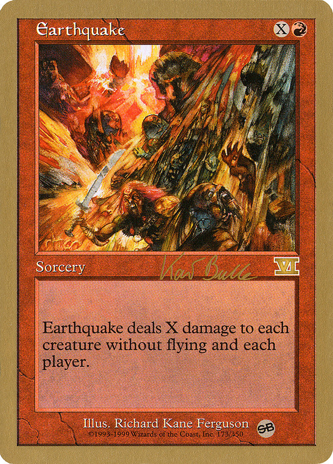 Earthquake (Kai Budde) (SB) [World Championship Decks 1999] | Arkham Games and Comics