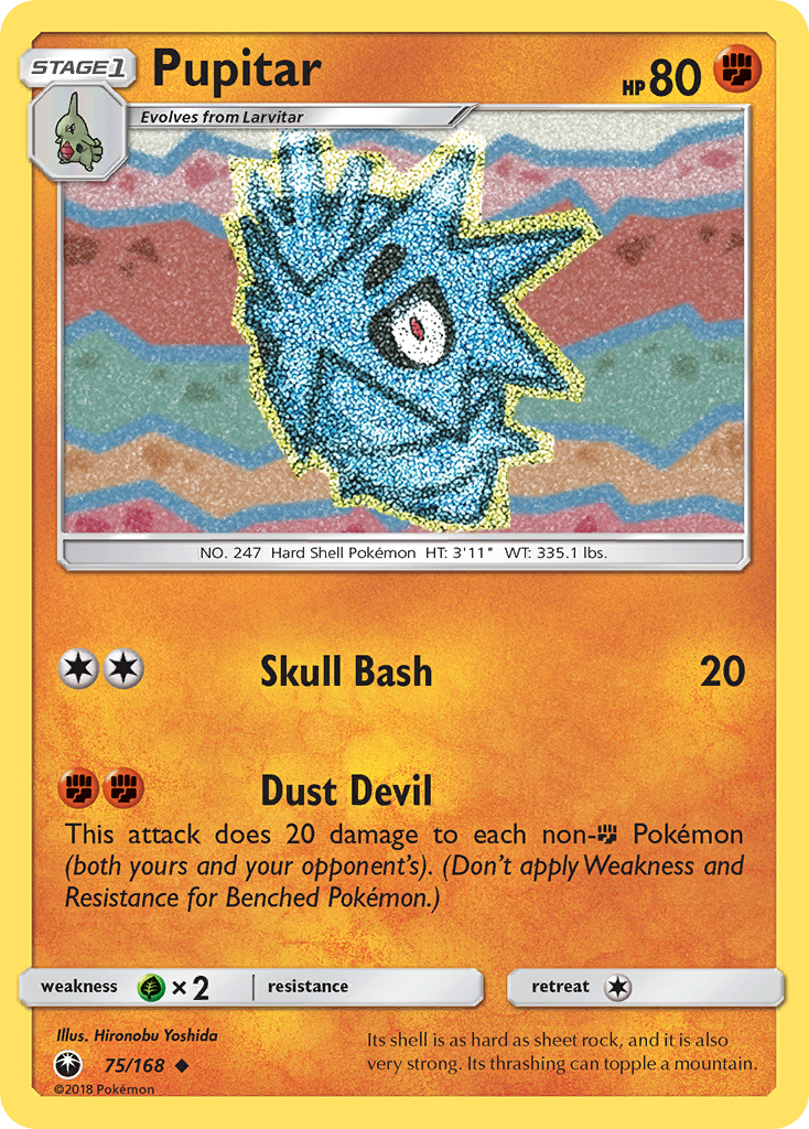 Pupitar (75/168) [Sun & Moon: Celestial Storm] | Arkham Games and Comics