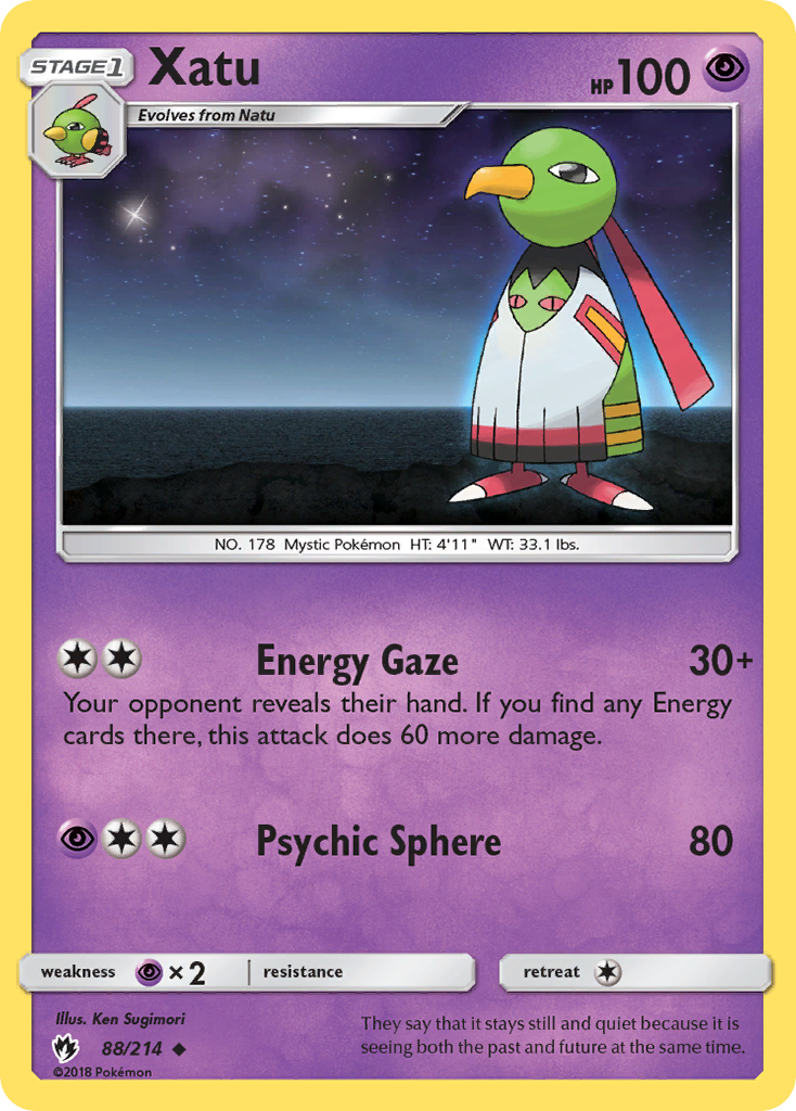 Xatu (88/214) [Sun & Moon: Lost Thunder] | Arkham Games and Comics