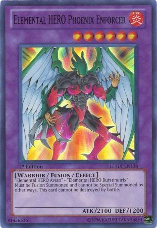 Elemental HERO Phoenix Enforcer [LCGX-EN138] Super Rare | Arkham Games and Comics