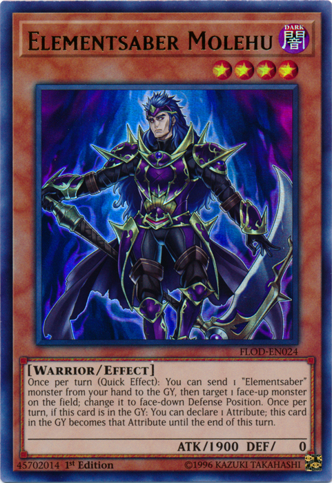 Elementsaber Molehu [FLOD-EN024] Ultra Rare | Arkham Games and Comics
