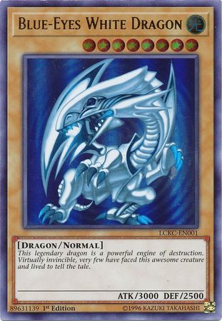 Blue-Eyes White Dragon (Version 2) [LCKC-EN001] Ultra Rare | Arkham Games and Comics