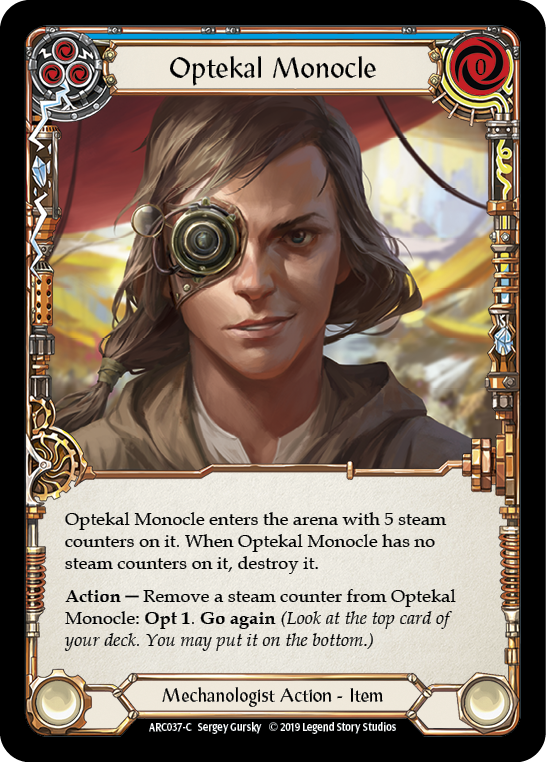 Optekal Monocle [ARC037-C] (Arcane Rising)  1st Edition Normal | Arkham Games and Comics