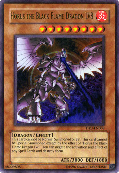 Horus the Black Flame Dragon LV8 [DR3-EN008] Ultra Rare | Arkham Games and Comics