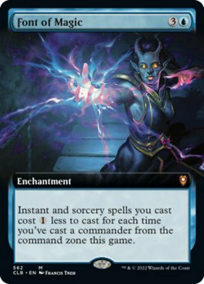 Font of Magic (Extended Art) [Commander Legends: Battle for Baldur's Gate] | Arkham Games and Comics