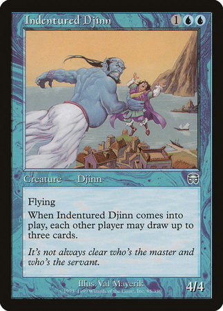 Indentured Djinn [Mercadian Masques] | Arkham Games and Comics