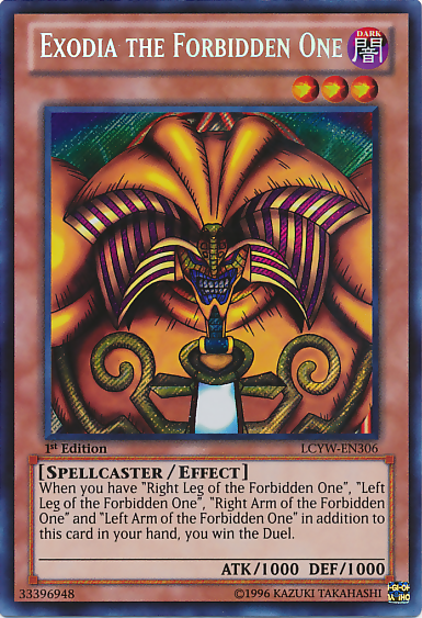 Exodia the Forbidden One [LCYW-EN306] Secret Rare | Arkham Games and Comics