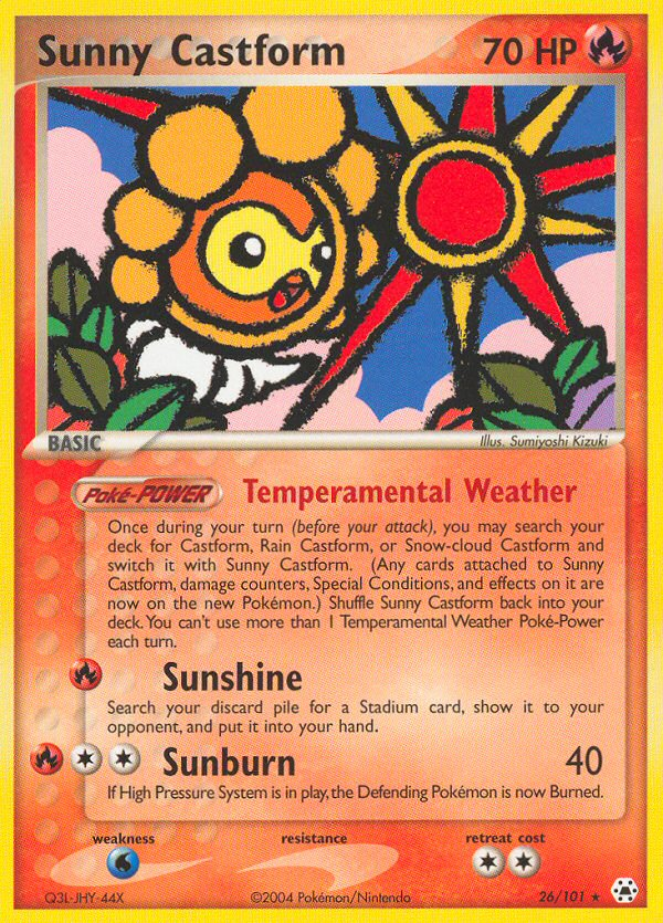 Sunny Castform (26/101) [EX: Hidden Legends] | Arkham Games and Comics