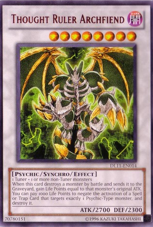 Thought Ruler Archfiend (Red) [DL11-EN014] Rare | Arkham Games and Comics