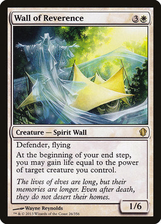Wall of Reverence [Commander 2013] | Arkham Games and Comics