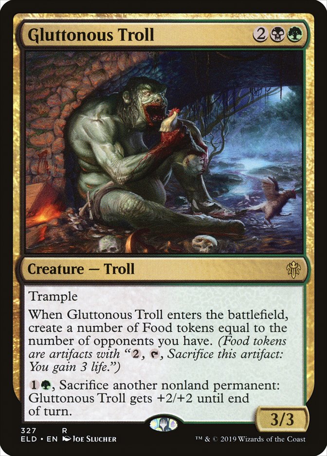 Gluttonous Troll [Throne of Eldraine] | Arkham Games and Comics