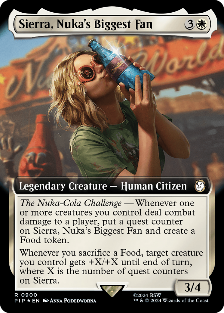 Sierra, Nuka's Biggest Fan (Extended Art) (Surge Foil) [Fallout] | Arkham Games and Comics